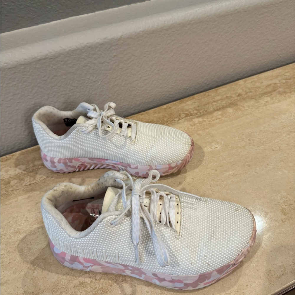 NOBULL White and Pink Athletic trainers